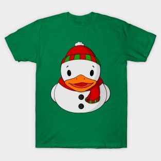 Snowman Rubber Duck T-Shirt